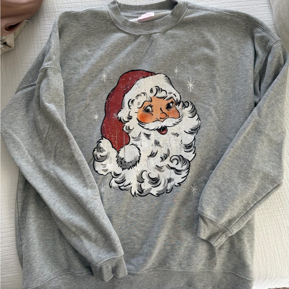 Pink Lily Santa Sweatshirt